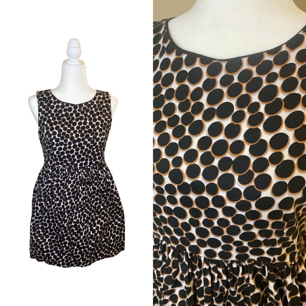Zara Basic Large Dress Black/Gold Bubble P…